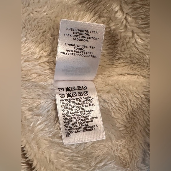 NWT Lucky Brand Women’s Size Small Black & Cream Sherpa Lined Flannel Shacket - Picture 13 of 16